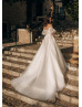 Beaded Ivory Lace Glitter Tulle Gorgeous Wedding Dress